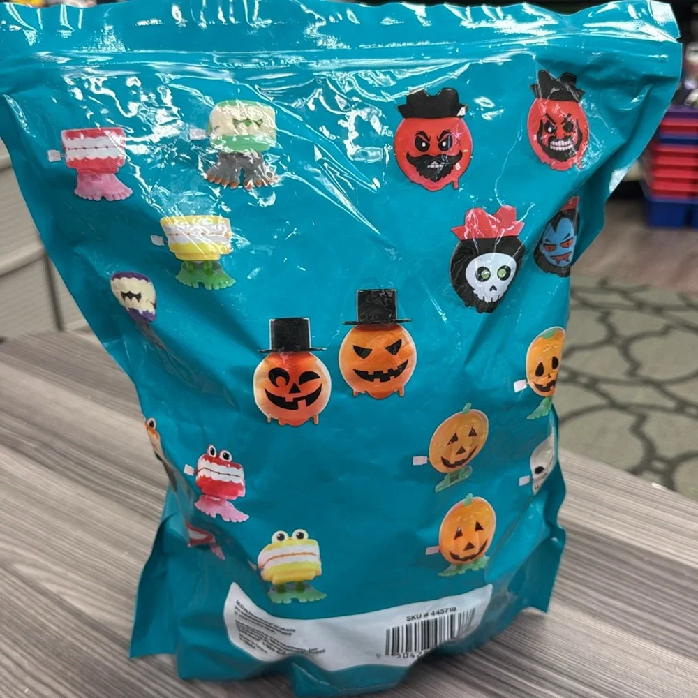 Spooky Village 18 count pre-filled teal pumpkin capsules assorted toys new
